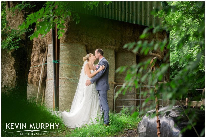 farmyard bride and groom