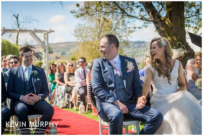 fun filled wedding photo