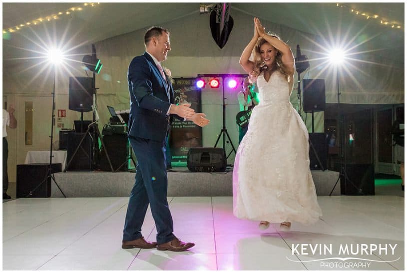 bride and groom first dance