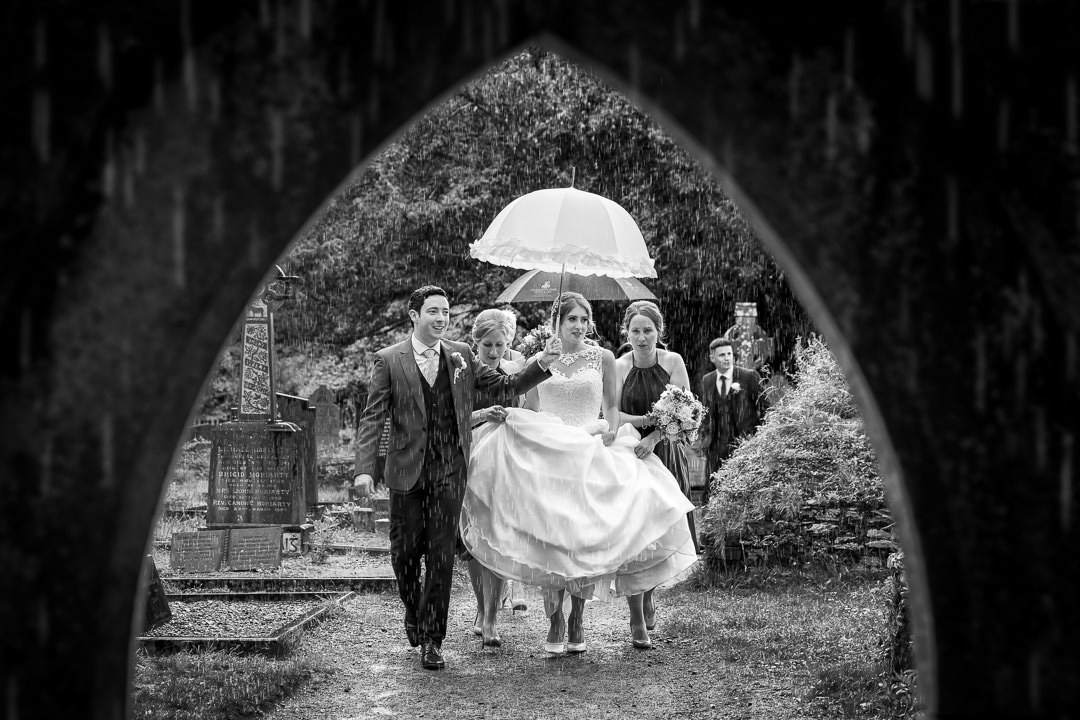 wedding photography rain